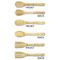 Watercolor Peonies Bamboo Cooking Utensils Set - Single Sided- APPROVAL
