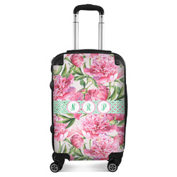 Watercolor Peonies Suitcase - 20" Carry On (Personalized)