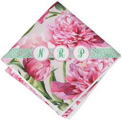 Watercolor Peonies Cloth Cocktail Napkin - Single w/ Multiple Names