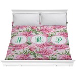 Watercolor Peonies Comforter - King (Personalized)