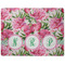 Watercolor Peonies Dog Food Mat - Medium without bowls