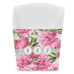 Watercolor Peonies French Fry Favor Boxes (Personalized)