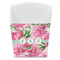 Watercolor Peonies French Fry Favor Box - Front View