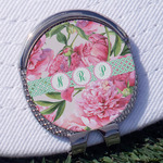 Watercolor Peonies Golf Ball Marker - Hat Clip