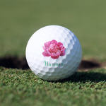 Watercolor Peonies Golf Balls - Non-Branded - Set of 12 (Personalized)