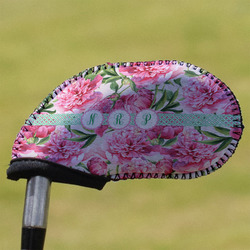 Watercolor Peonies Golf Club Iron Cover (Personalized)