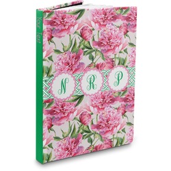 Watercolor Peonies Hardbound Journal - 7.25" x 10" (Personalized)