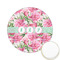 Watercolor Peonies Icing Circle - Small - Front