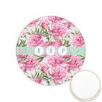 Watercolor Peonies Printed Cookie Topper - 1.25" (Personalized)