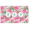 Watercolor Peonies Indoor / Outdoor Rug - 3'x5' - Front Flat