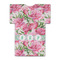 Watercolor Peonies Jersey Bottle Cooler - BACK (flat)