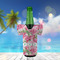 Watercolor Peonies Jersey Bottle Cooler - LIFESTYLE