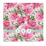 Watercolor Peonies Microfiber Dish Rag (Personalized)