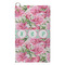 Watercolor Peonies Microfiber Golf Towels - Small - FRONT