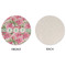 Watercolor Peonies Round Linen Placemats - APPROVAL (single sided)