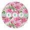 Watercolor Peonies Round Paper Coaster - Approval