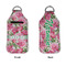 Watercolor Peonies Sanitizer Holder Keychain - Large APPROVAL (Flat)