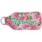 Watercolor Peonies Sanitizer Holder Keychain - Large (Back)