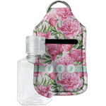 Watercolor Peonies Hand Sanitizer & Keychain Holder - Small (Personalized)