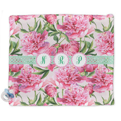 Watercolor Peonies Security Blanket - Single Sided (Personalized)