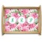 Watercolor Peonies Serving Tray Wood Large - Main