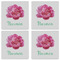 Watercolor Peonies Set of 4 Sandstone Coasters - See All 4 View