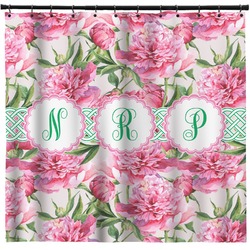 Watercolor Peonies Shower Curtain - 71" x 74" (Personalized)