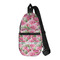 Watercolor Peonies Sling Bag - Front View