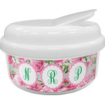 Watercolor Peonies Snack Container (Personalized)