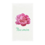 Watercolor Peonies Guest Paper Towels - Full Color - Standard