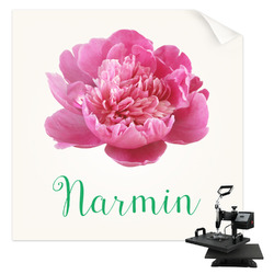 Watercolor Peonies Sublimation Transfer - Youth / Women (Personalized)
