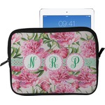 Watercolor Peonies Tablet Case / Sleeve - Large (Personalized)