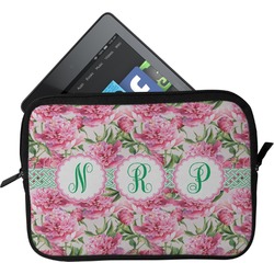 Watercolor Peonies Tablet Case / Sleeve - Small (Personalized)