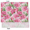 Watercolor Peonies Tissue Paper - Heavyweight - Large - Front & Back