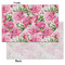 Watercolor Peonies Tissue Paper - Heavyweight - Small - Front & Back