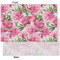 Watercolor Peonies Tissue Paper - Heavyweight - XL - Front & Back