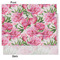 Watercolor Peonies Tissue Paper - Lightweight - Medium - Front & Back