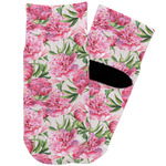 Watercolor Peonies Toddler Ankle Socks