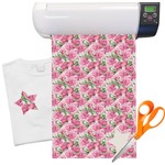 Watercolor Peonies Heat Transfer Vinyl Sheet (12"x18")