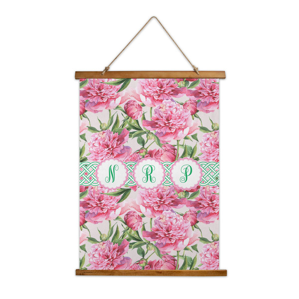 Custom Watercolor Peonies Wall Hanging Tapestry (Personalized)