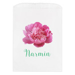 Watercolor Peonies Treat Bag (Personalized)