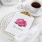 Watercolor Peonies White Treat Bag - In Context