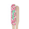 Watercolor Peonies Wooden Food Pick - Paddle - Single Sided - Front & Back