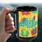 Cute Elephants 15oz. Black Mug - LIFESTYLE