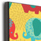 Cute Elephants 16x20 Wood Print - Closeup