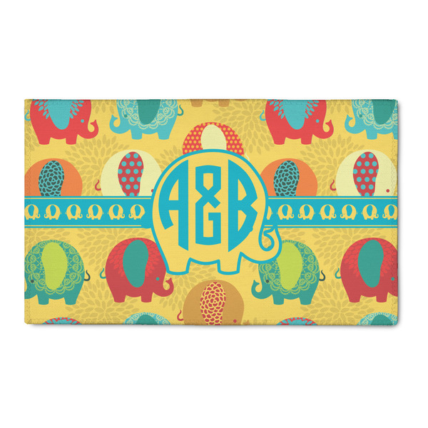 Custom Cute Elephants 3' x 5' Patio Rug (Personalized)