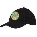 Cute Elephants Baseball Cap - Black (Personalized)