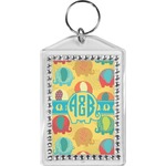 Cute Elephants Bling Keychain (Personalized)