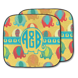 Cute Elephants Car Sun Shade - Two Piece (Personalized)