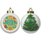 Cute Elephants Ceramic Christmas Ornament - X-Mas Tree (APPROVAL)